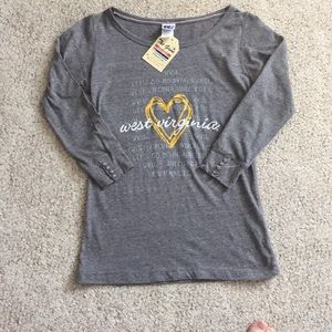 WVU Mountaineers T-Shirt Ladies Medium